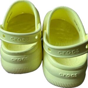Rare Platform Crocs Pale Yellow size 2